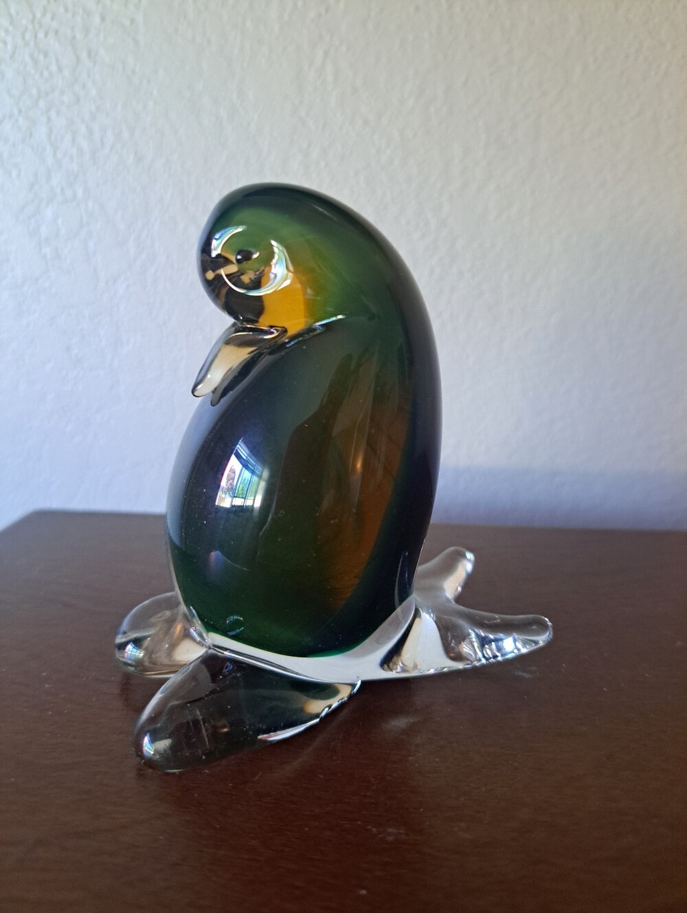 Murano Style Beautiful Multi-Colored Art Glass Adorable Bird